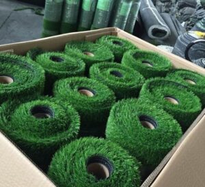 artificial grass wall installation